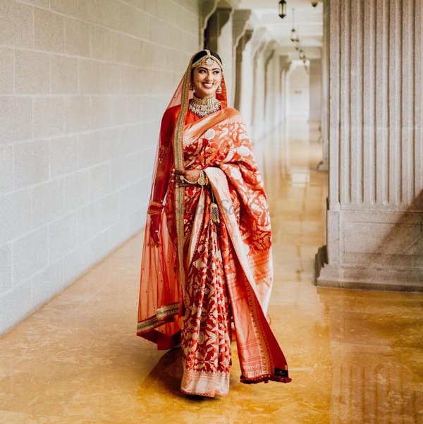 Jaipuri bridal saree