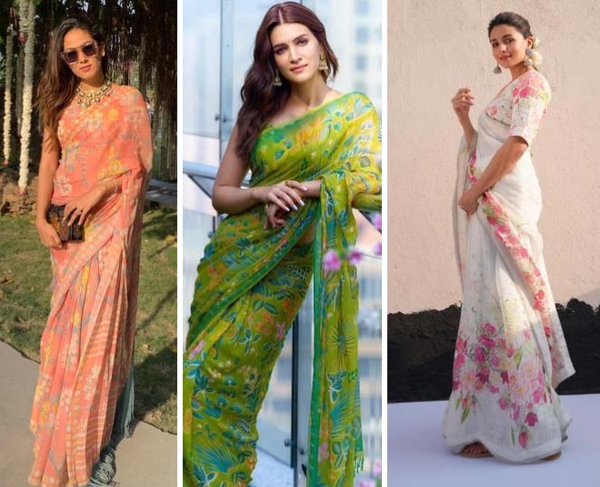 Stunning Floral Sarees That Prettify you for Every Occasion